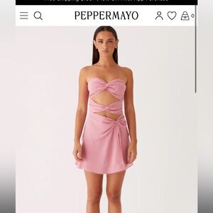 Pink Strapless Dress